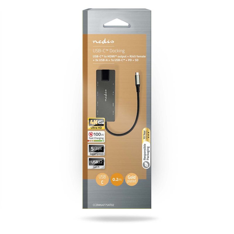 USB Multiport Adaptér | USB 3.2 Gen 1  CCBW64775AT02 - obrázek č. 5