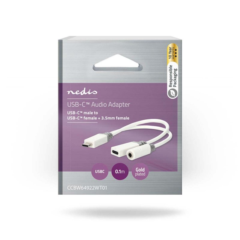 USB-C™ Adaptér | USB 2.0 | USB-C™ Zástrčka  CCBW64922WT01 - obrázek č. 1