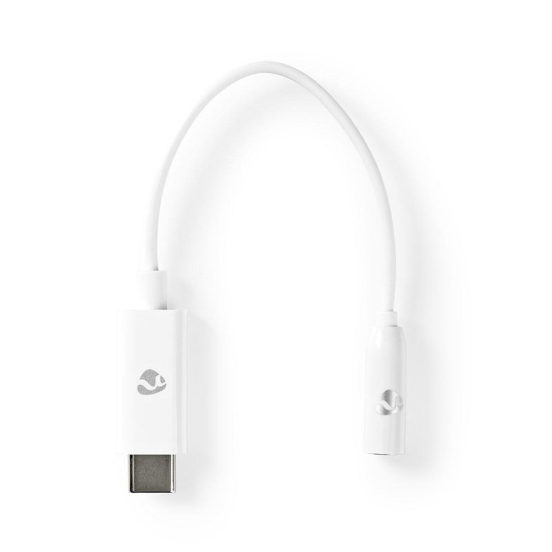 USB-C™ Adaptér | USB 3.1 | USB-C™ Zástrčka | 3,5 mm Zásuvka | 0.15 m | Kulatý | Poniklované | PVC | Bílá | Box - obrázek produktu