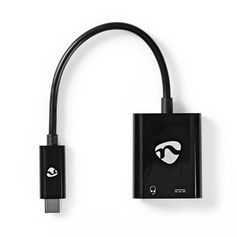 USB Multiport Adaptér | USB 3.2 Gen 1 | USB-C™ Zástrčka | USB-C™ Zásuvka / 3,5 mm Zásuvka | 0.15 m | Kulatý | Poniklované | PVC - obrázek produktu