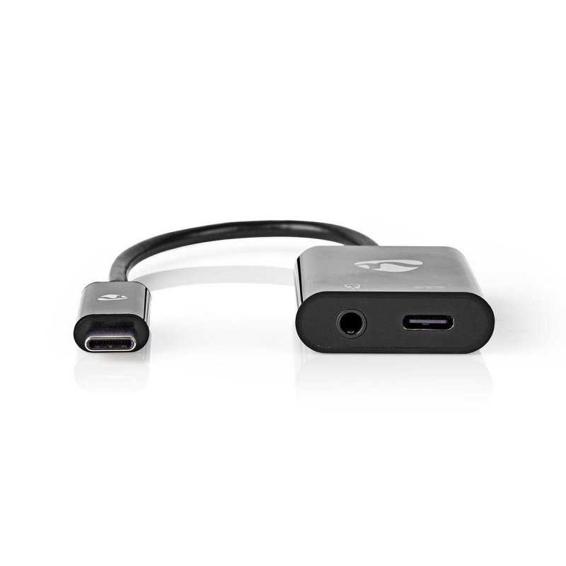 USB Multiport Adaptér | USB 3.2 Gen 1 | USB-C™ Zástrčka | USB-C™ Zásuvka / 3,5 mm Zásuvka | 0.15 m | Kulatý | Poniklované | PVC - obrázek č. 1