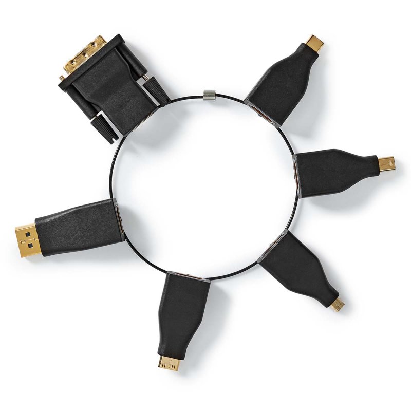 HDMI™ Adaptér | DisplayPort Zástrčka / DVI-D 24+1 Zástrčka / HDMI ™ Mini Connector / Mikro konektor HDMI ™ / Mini DisplayPort Zá - obrázek č. 6