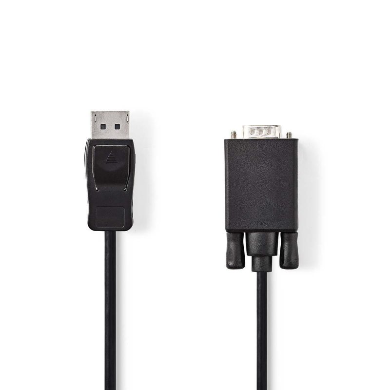 DisplayPort - VGA Kabel | DisplayPort Zástrčka - VGA Zástrčka | 2 m | Černá barva - obrázek produktu