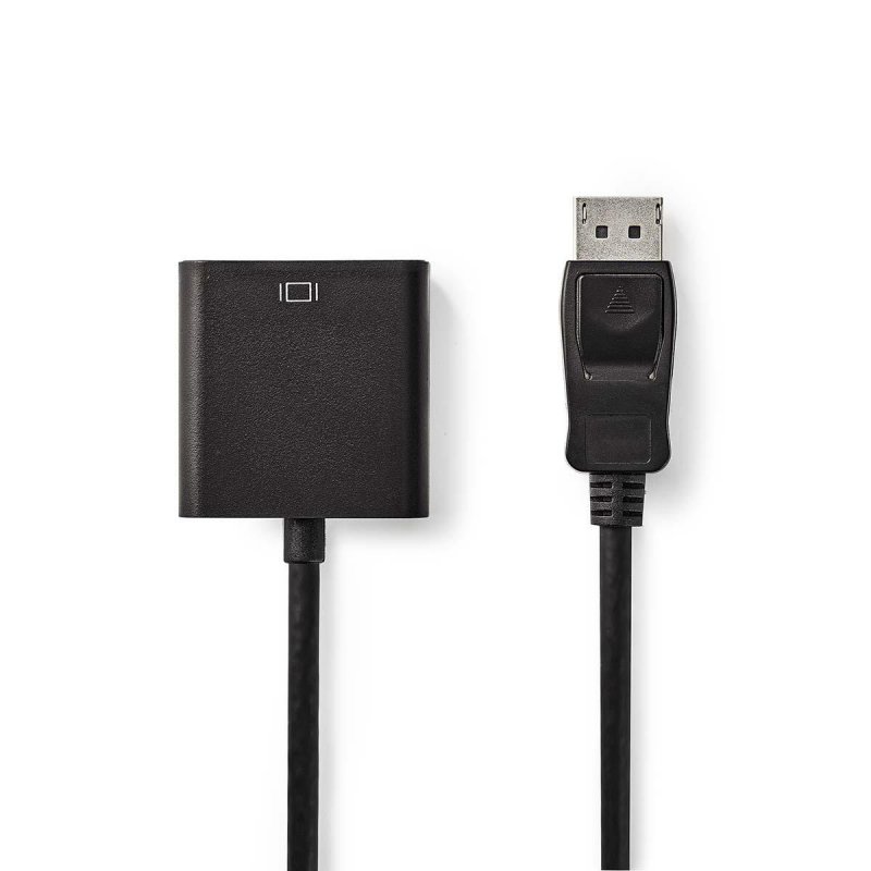 DisplayPort – VGA Kabel | DisplayPort Zástrčka - VGA Zásuvka | 0,2 m | Černá barva - obrázek produktu