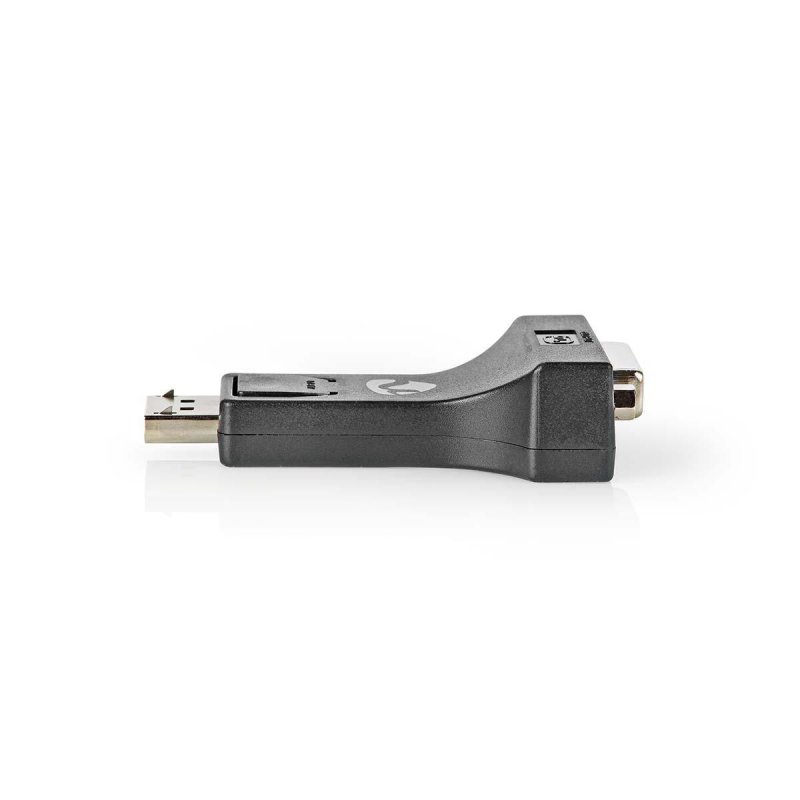 DisplayPort adaptér | DisplayPort Zástrčka | DVI-I 24+5 Zásuvka | 1080p | Poniklované | Přímý | Kulatý | ABS | ABS | Černá | Bli - obrázek produktu