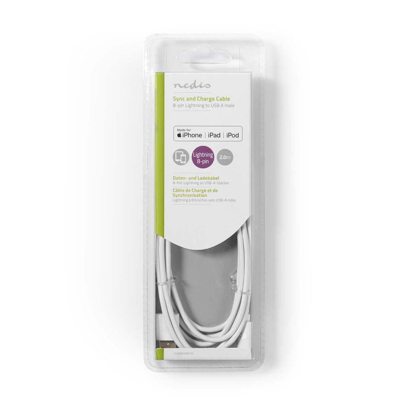 Lightning Kabel | USB 2.0 | Apple Lightning 8pinový  CCGB39300WT20 - obrázek č. 2