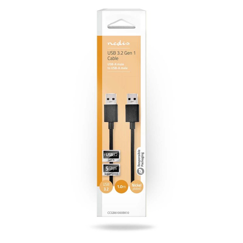 USB kabel | USB 3.2 Gen 1 | USB-A Zástrčka  CCGB61000BK10 - obrázek č. 2