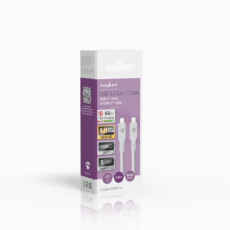 USB kabel | USB 3.2 Gen 1 | USB-C™ Zástrčka  CCGB64700WT10 - obrázek č. 4