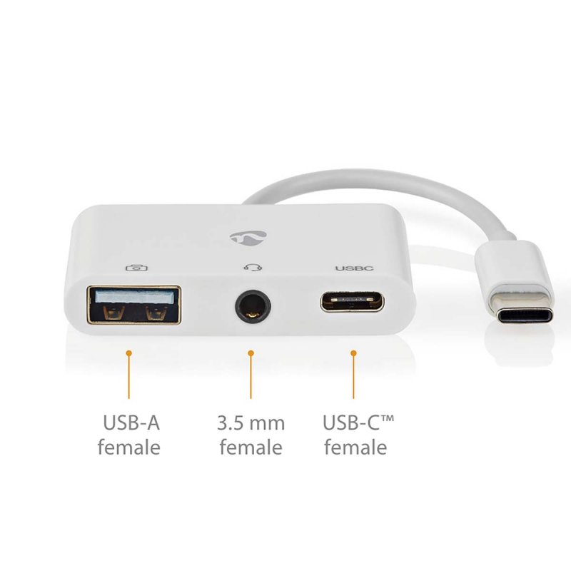USB Multiport Adaptér | USB 2.0  CCGB64790WT01 - obrázek č. 3