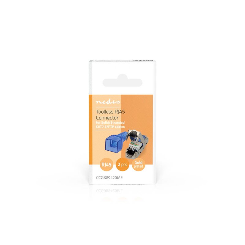RJ45 konektor | Zástrčka | Toolless CAT7  CCGB89420ME - obrázek č. 6