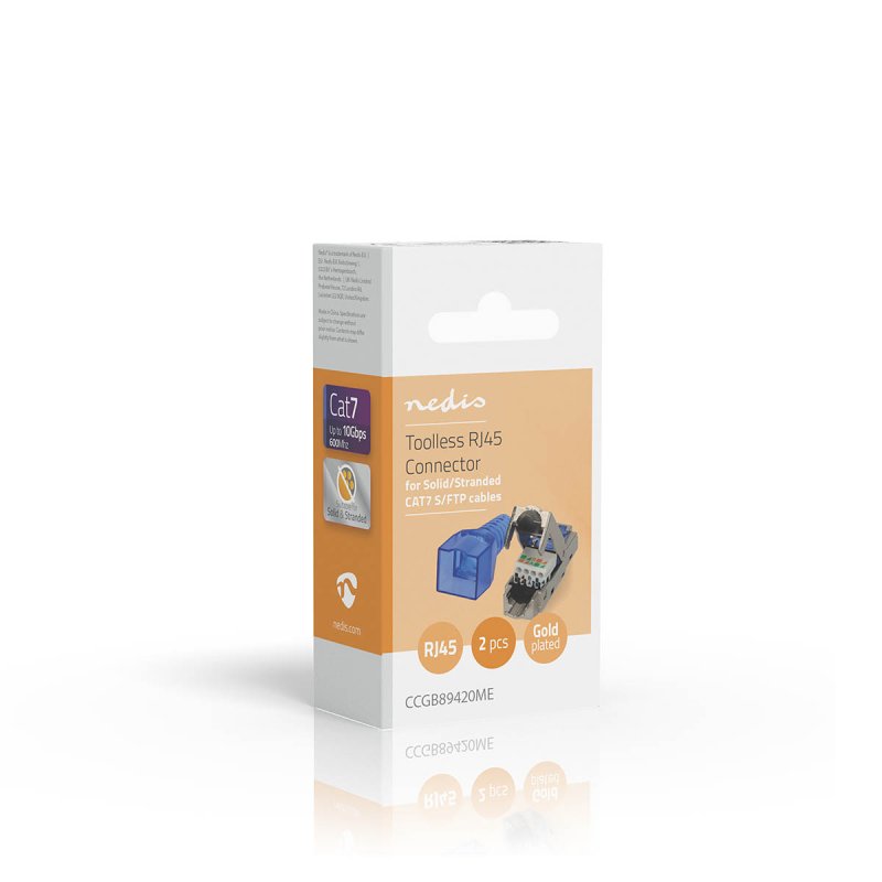 RJ45 konektor | Zástrčka | Toolless CAT7  CCGB89420ME - obrázek č. 8