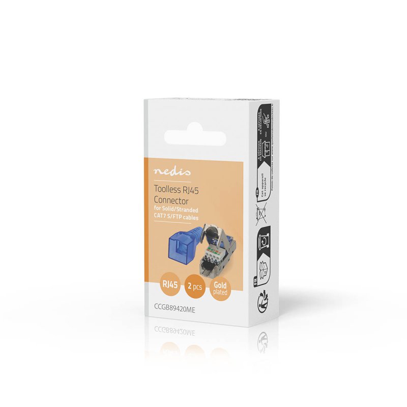 RJ45 konektor | Zástrčka | Toolless CAT7  CCGB89420ME - obrázek č. 7