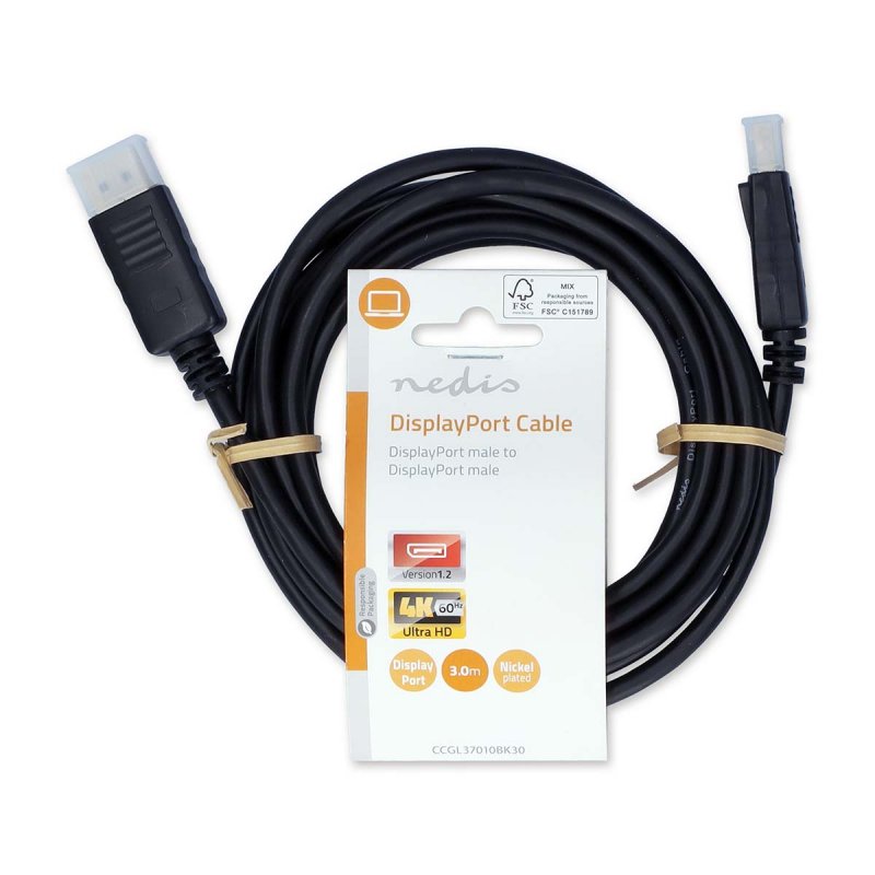 Displayport kabel | DisplayPort Zástrčka  CCGL37010BK30 - obrázek č. 2