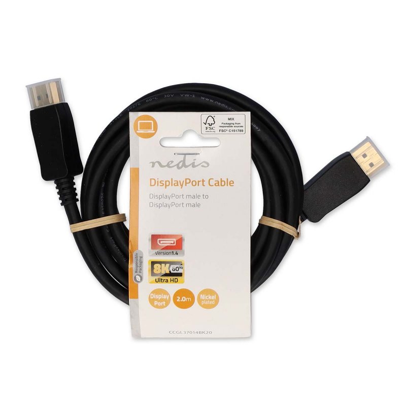 Displayport kabel | DisplayPort Zástrčka  CCGL37014BK20 - obrázek č. 2