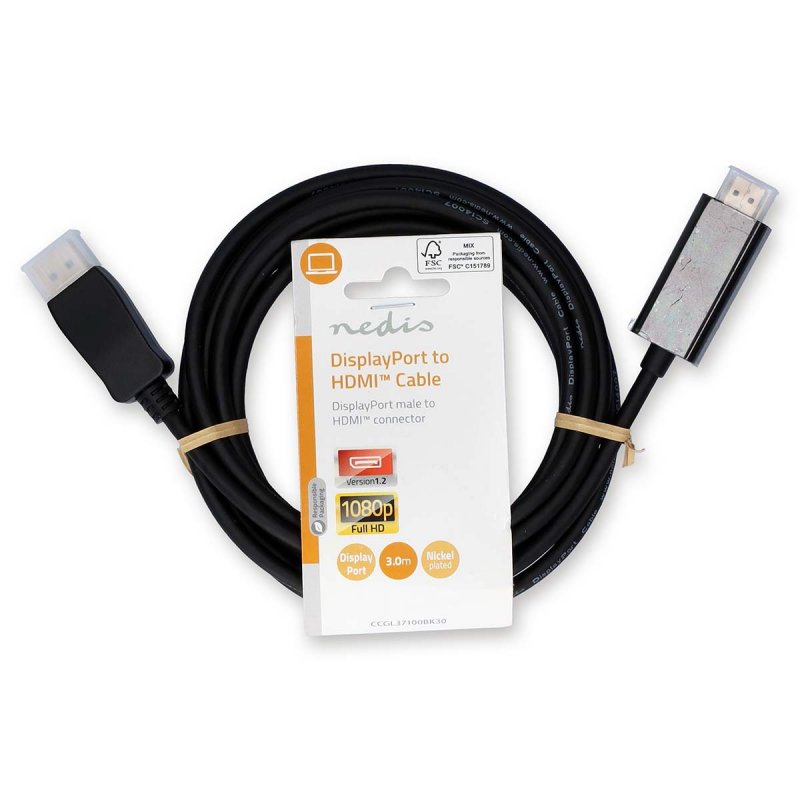 Displayport kabel | DisplayPort Zástrčka  CCGL37100BK30 - obrázek č. 2