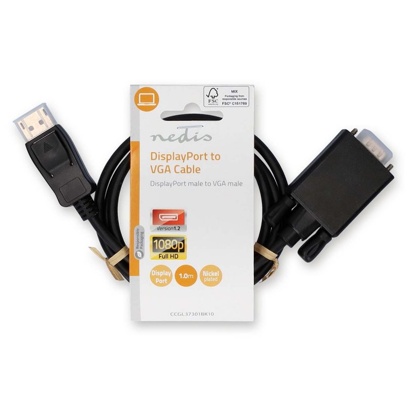 VGA kabel | DisplayPort Zástrčka  CCGL37301BK10 - obrázek č. 2