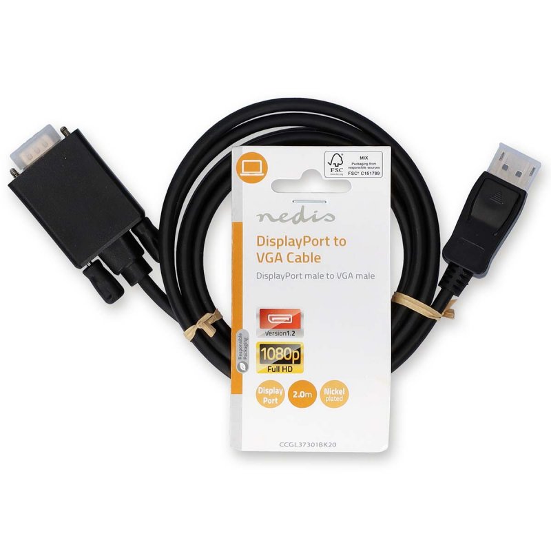 VGA kabel | DisplayPort Zástrčka  CCGL37301BK20 - obrázek č. 2