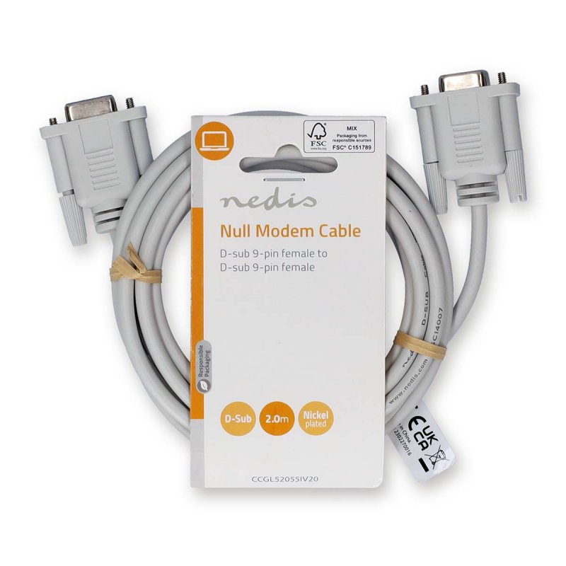 Kabel Null Modem | D-SUB 9-Pin Zásuvka  CCGL52055IV20 - obrázek č. 2