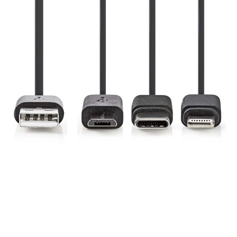 Kabel 3 v 1 | USB 2.0 | USB-A Zástrčka  CCGL60620BK10 - obrázek č. 1