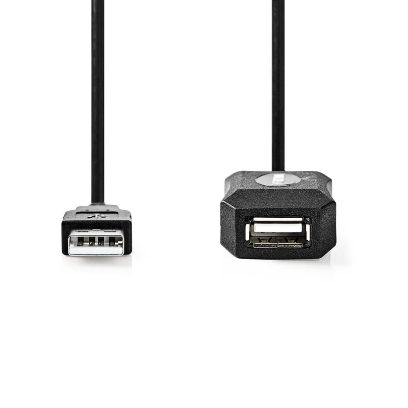 Aktivní kabel USB | USB 2.0 | USB-A Zástrčka  CCGL60EXTBK50 - obrázek č. 1