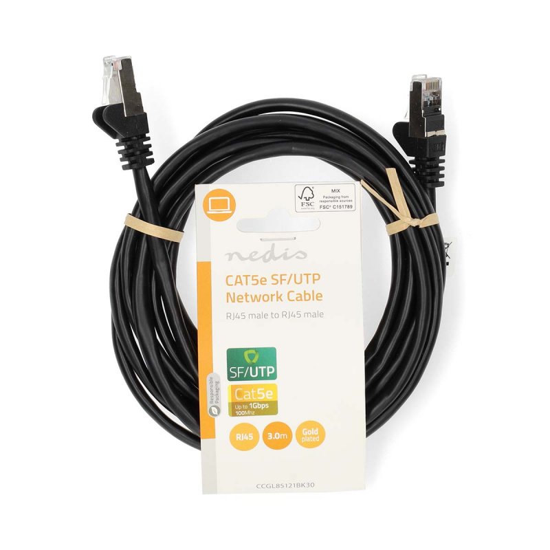 Síťový kabel CAT5e | SF / UTP  CCGL85121BK30 - obrázek č. 2