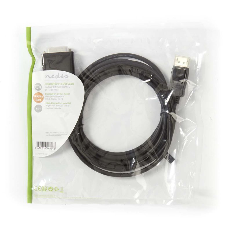 Displayport kabel | DisplayPort Zástrčka  CCGP37200BK30 - obrázek č. 3