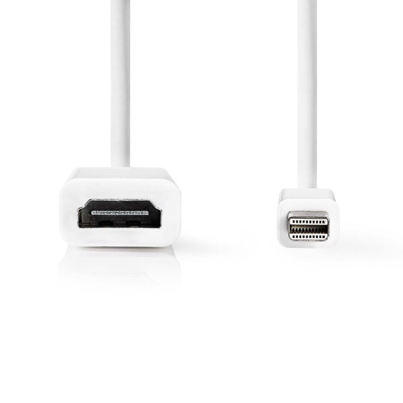 Mini DisplayPort kabel | DisplayPort 1.2 | Mini DisplayPort Zástrčka | Výstup HDMI™ | 21.6 Gbps | Poniklované | 0.20 m | Kulatý - obrázek č. 1