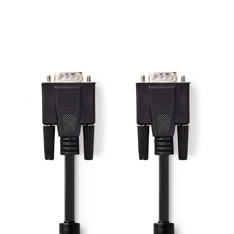 VGA kabel | VGA Zástrčka | VGA Zástrčka | Poniklované | Maximální rozlišení: 1280x768 | 15.0 m | Kulatý | ABS | Černá | Plastový - obrázek produktu
