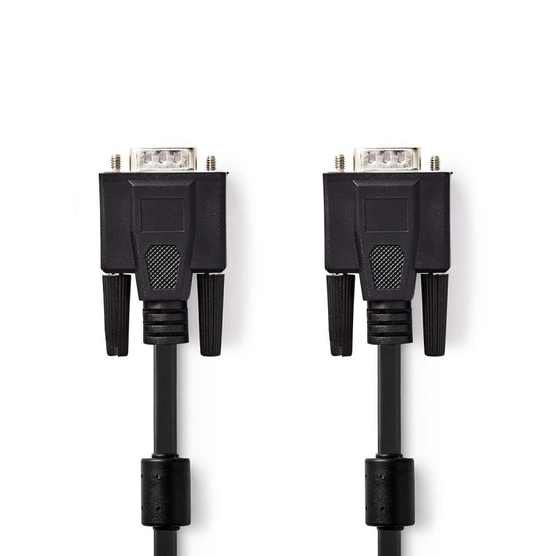 VGA kabel | VGA Zástrčka | VGA Zástrčka | Poniklované | Maximální rozlišení: 1280x768 | 3.00 m | Kulatý | ABS | Černá | Obálka ( - obrázek produktu