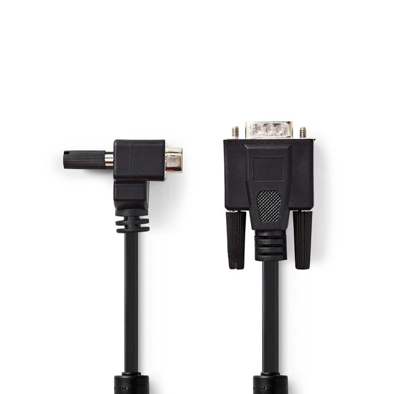 VGA kabel | VGA Zástrčka | VGA Zástrčka | Poniklované | Maximální rozlišení: 1280x800 | 2.00 m | Kulatý | ABS | Černá | Plastový - obrázek produktu