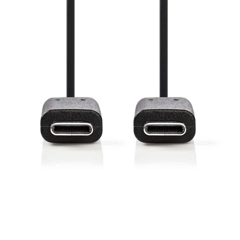 USB kabel | USB 3.2 Gen 1 | USB-C™ Zástrčka | USB-C™ Zástrčka | 60 W | 4K@60Hz | 5 Gbps | Poniklované | 1.00 m | Kulatý | PVC | - obrázek č. 1