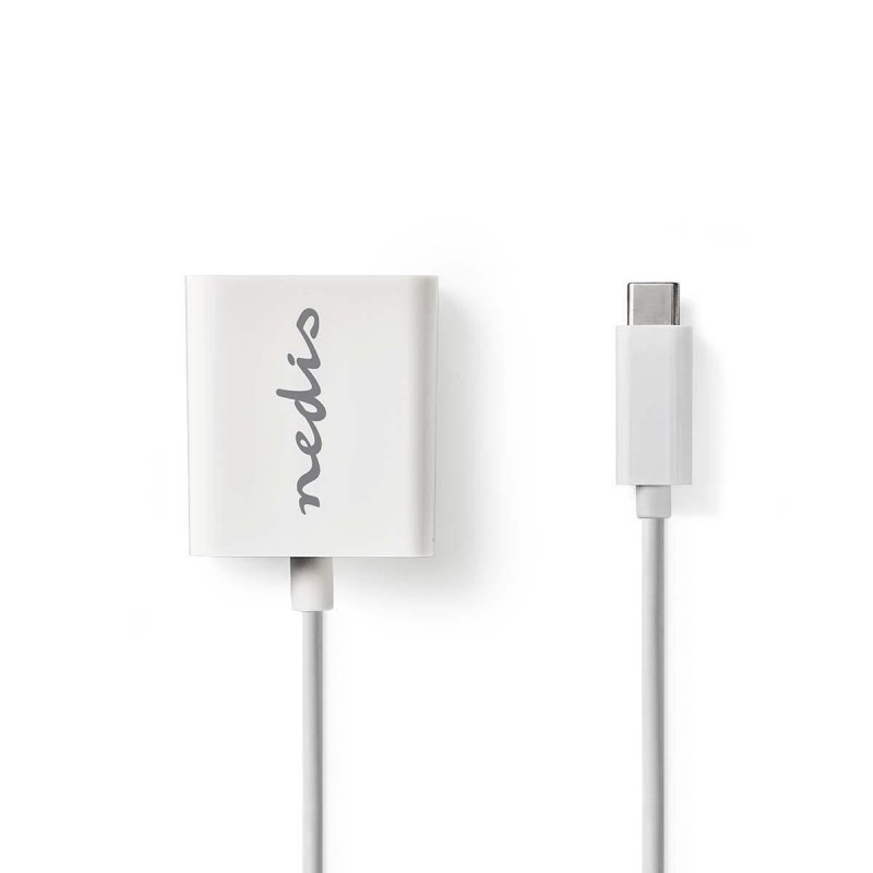 Kabel Adaptéru USB Typ-C | Typ-C Zástrčka - VGA Zásuvka | 0,2 m | Bílá barva - obrázek produktu