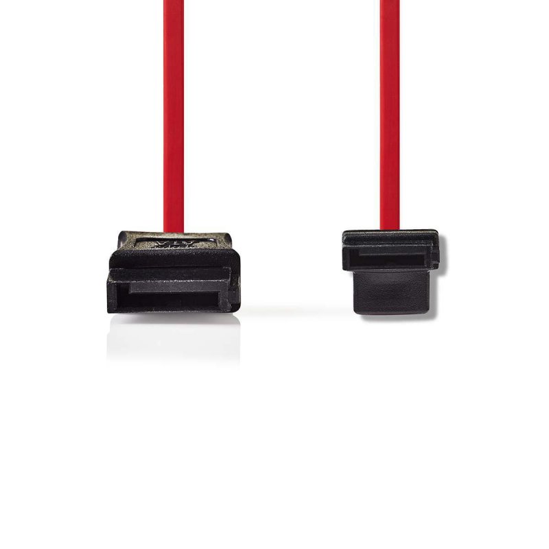 Kabel SATA | 3 Gbps | SATA 7-Pin Zásuvka | SATA 7-Pin Zásuvka | PVC | 0.50 m | Plochý | PVC | Červená | Plastový Sáček - obrázek č. 1