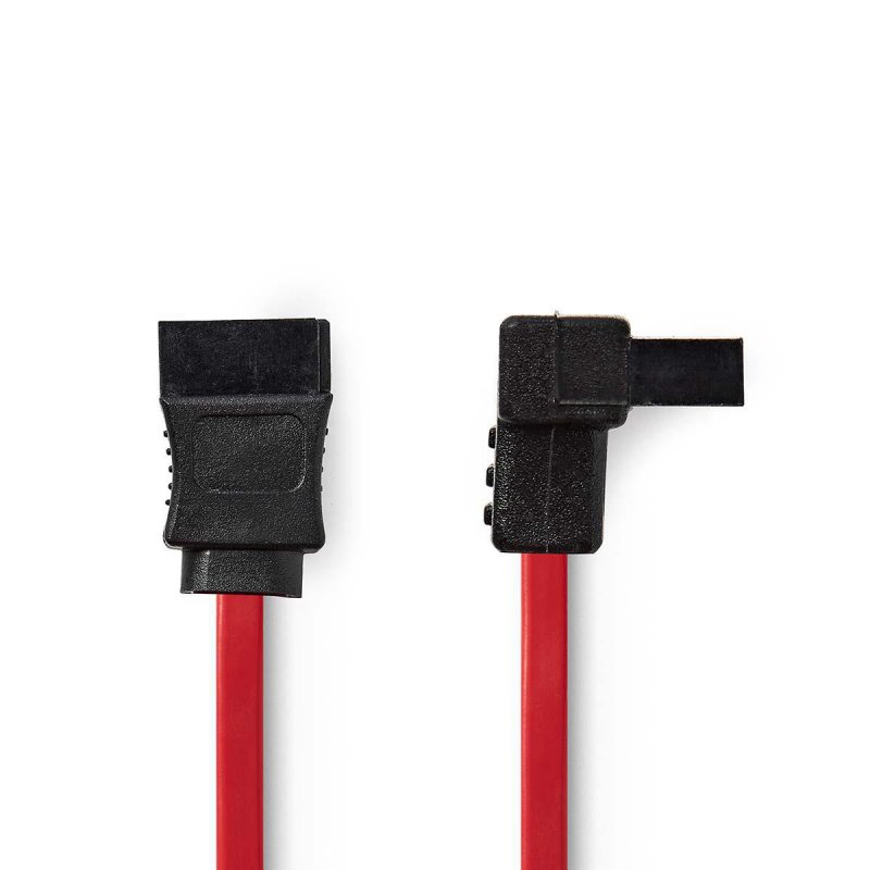Kabel SATA | 3 Gbps | SATA 7-Pin Zásuvka | SATA 7-Pin Zásuvka | PVC | 0.50 m | Plochý | PVC | Červená | Plastový Sáček - obrázek produktu