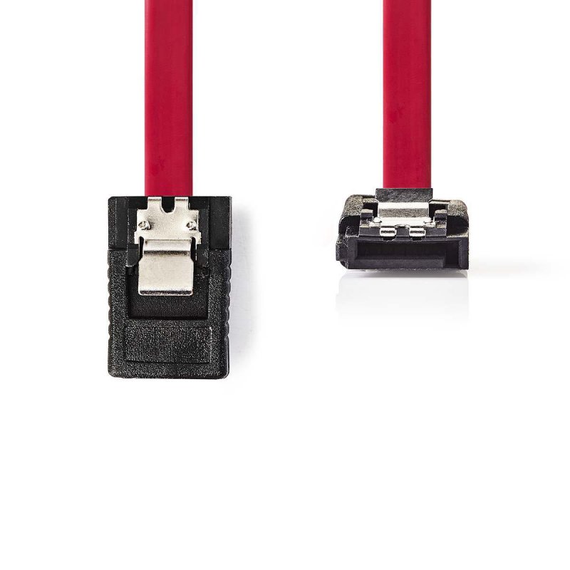Kabel SATA | 3 Gbps | SATA 7-Pin Zásuvka | SATA 7-Pin Zásuvka | Poniklované | 0.50 m | Plochý | PVC | Červená | Obálka - obrázek č. 1