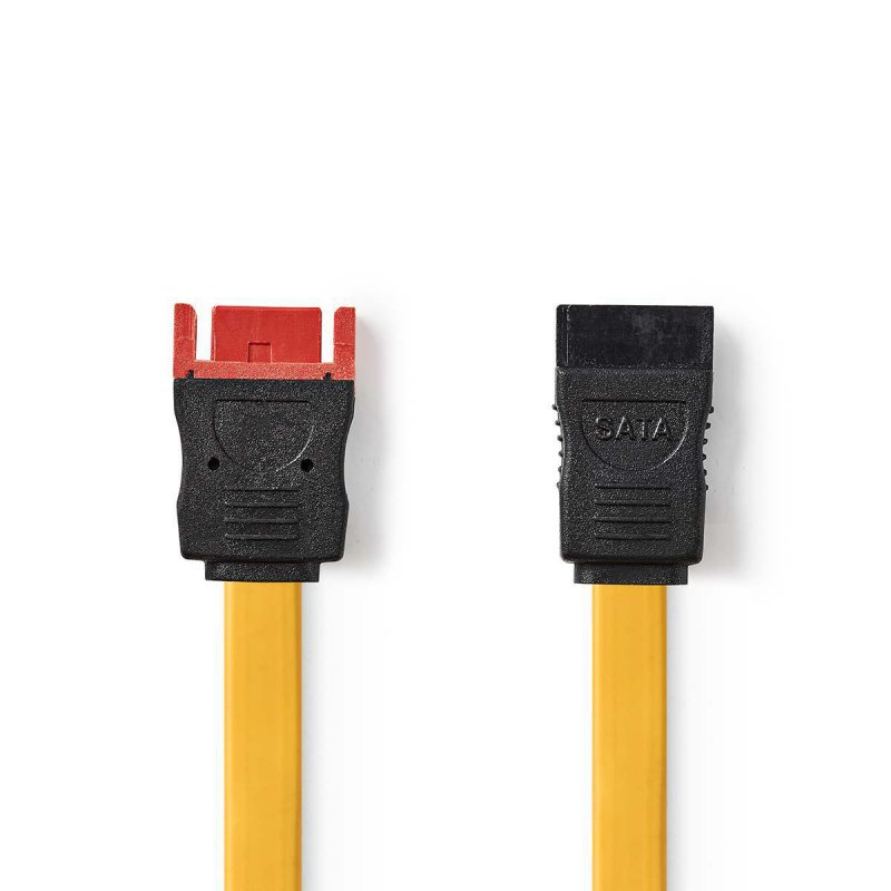 Kabel SATA | 6 Gbps | SATA 7-Pin Zásuvka | SATA 7pinový Zástrčka | PVC | 0.50 m | Plochý | PVC | Žlutá | Plastový Sáček - obrázek produktu