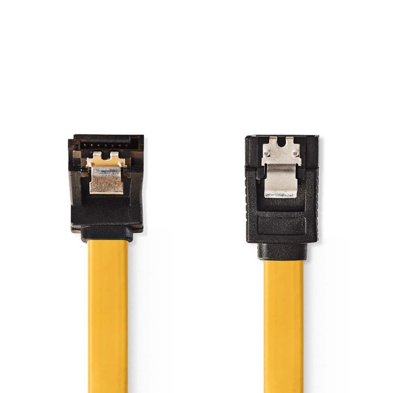 Kabel SATA | 6 Gbps | SATA 7-Pin Zásuvka | SATA 7-Pin Zásuvka | PVC | 0.50 m | Plochý | PVC | Žlutá | Plastový Sáček - obrázek produktu