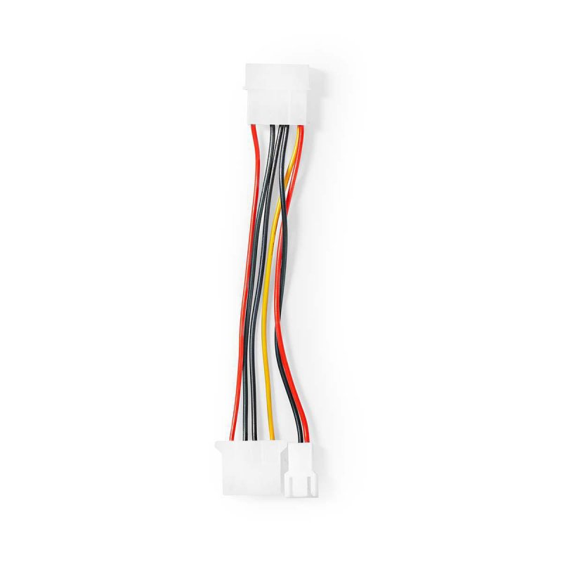 Interní Napájecí kabel | Molex Zástrčka | Molex Zásuvka / 3-Pinové Napájení Ventilátoru | Pozlacené | 0.20 m | Kulatý | PVC | Ví - obrázek produktu