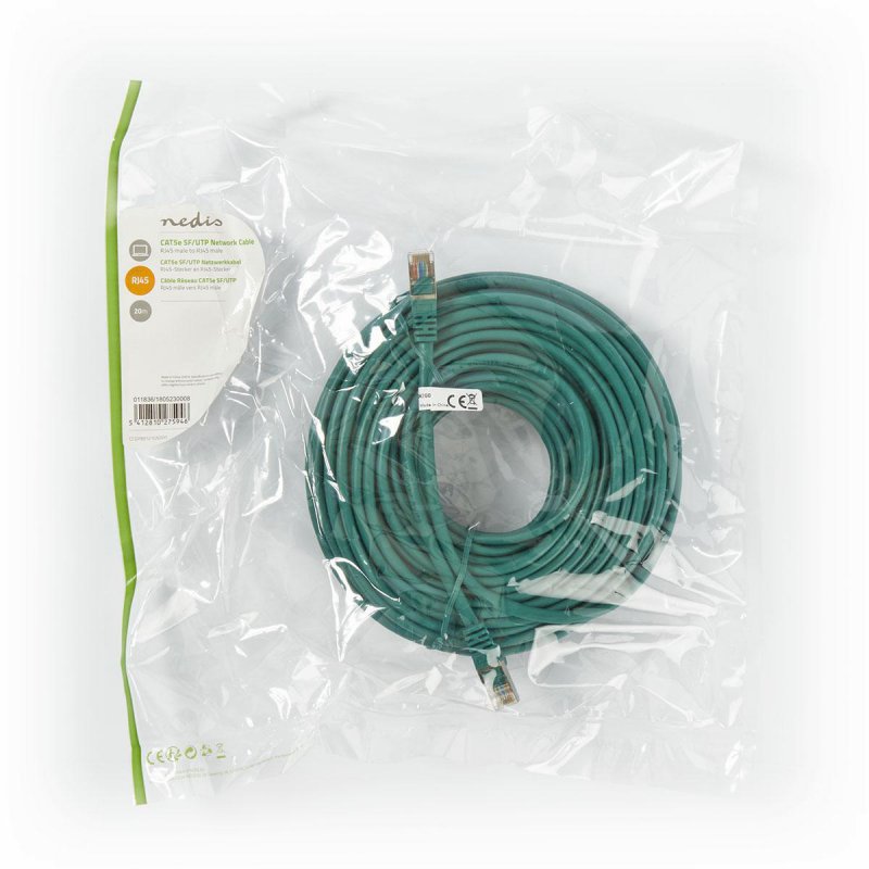 Síťový kabel CAT5e | SF / UTP  CCGP85121GN200 - obrázek č. 3