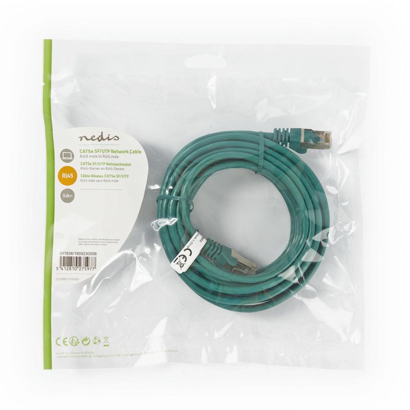 Síťový kabel CAT5e | SF / UTP  CCGP85121GN50 - obrázek č. 3