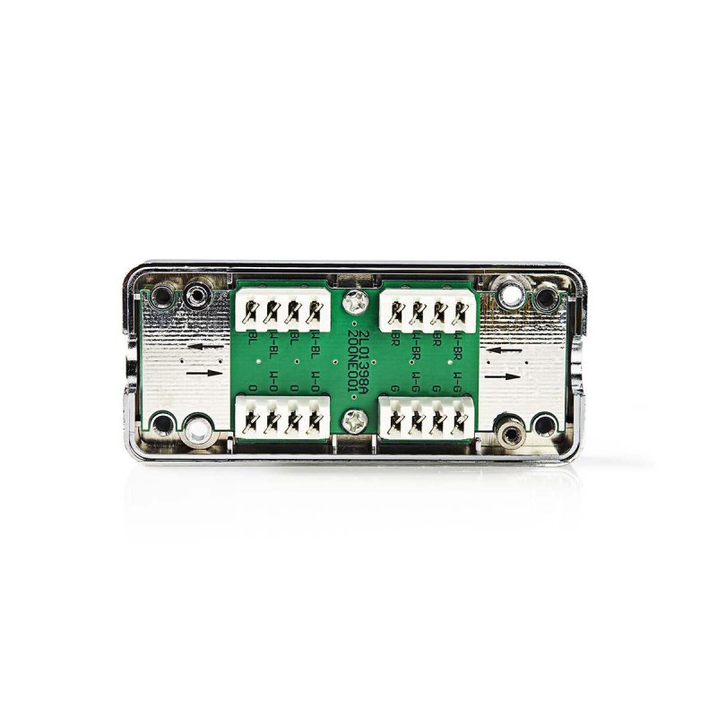 Network Connection Box | RJ45 | Poniklované | Kov | Stříbrná | Plastový Sáček - obrázek produktu