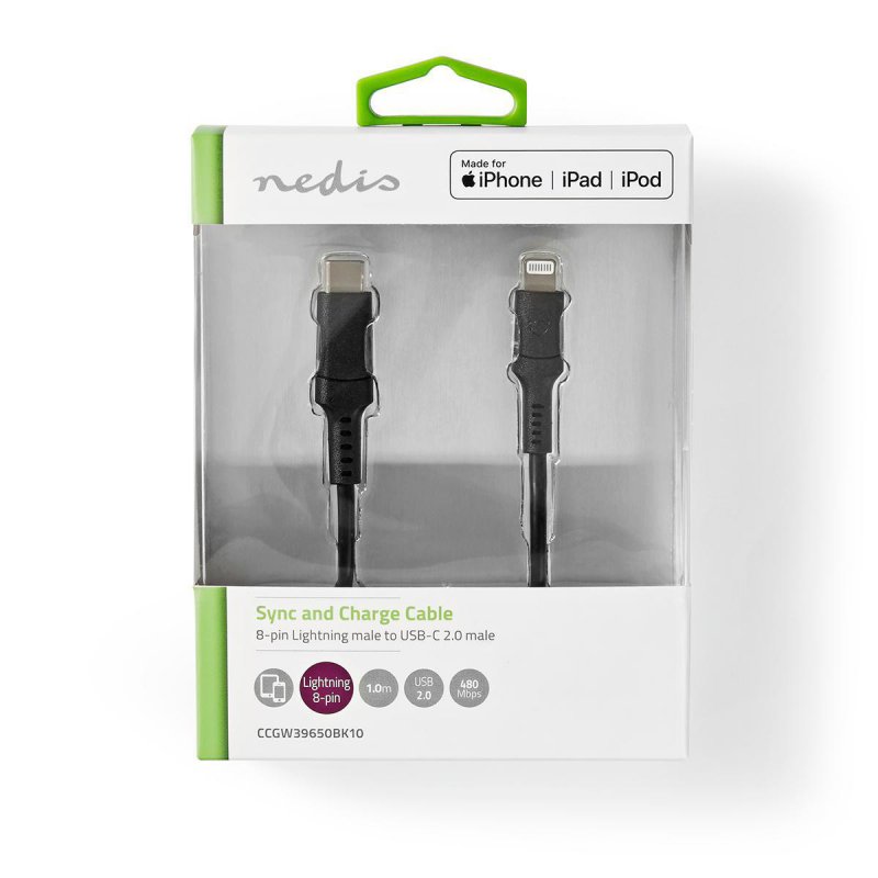 Lightning Kabel | USB 2.0 | Apple Lightning 8pinový  CCGW39650BK10 - obrázek č. 2