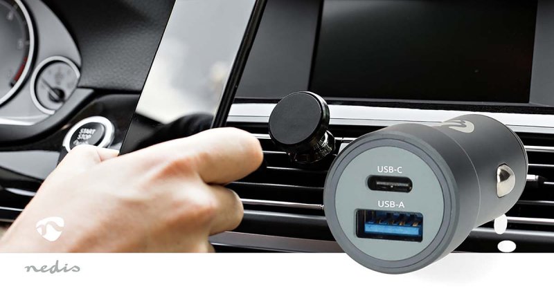 Nabíječka do auta | 38 W | 1.5 / 1.67 / 2.0 / 2.22 / 3.0 A  CCH1C1A38WBK - obrázek č. 2