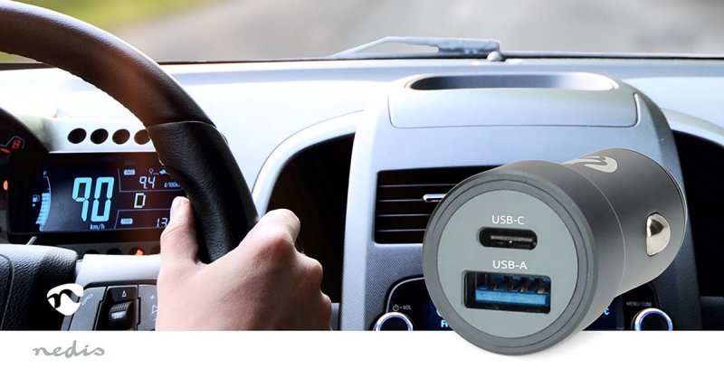 Nabíječka do auta | 48 W | 1.5 / 2.0 / 3.0 A  CCH1C1A48WBK - obrázek č. 2