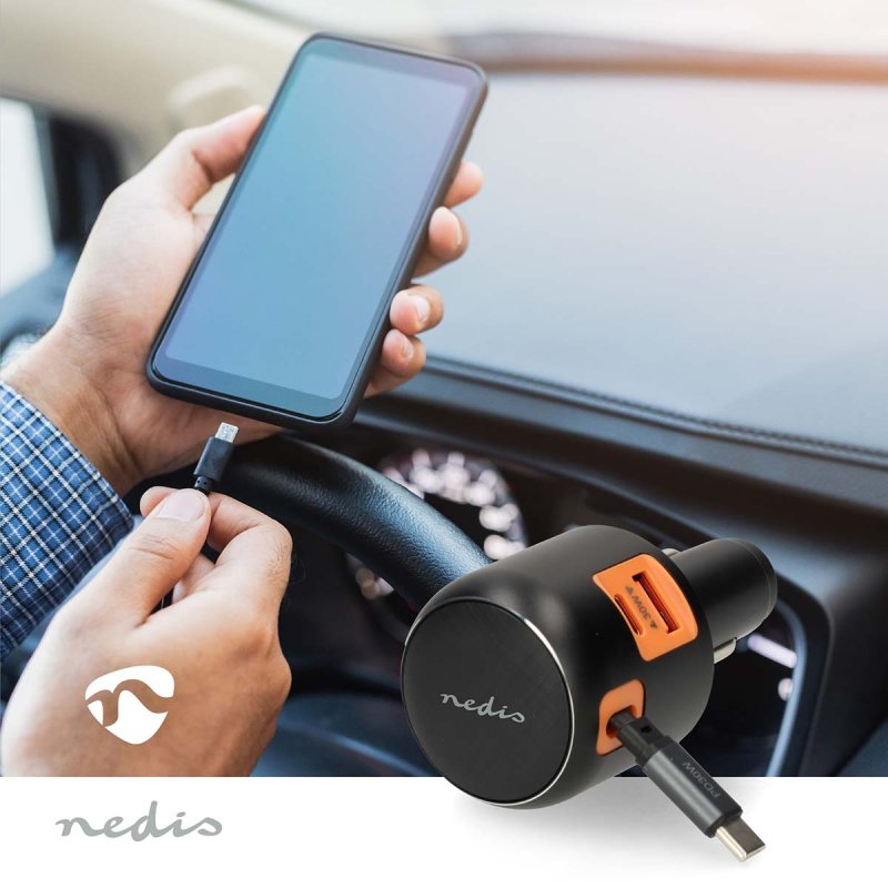 Nabíječka do auta | 2.4 / 3.0 A  CCH1C1A60WBK - obrázek č. 1