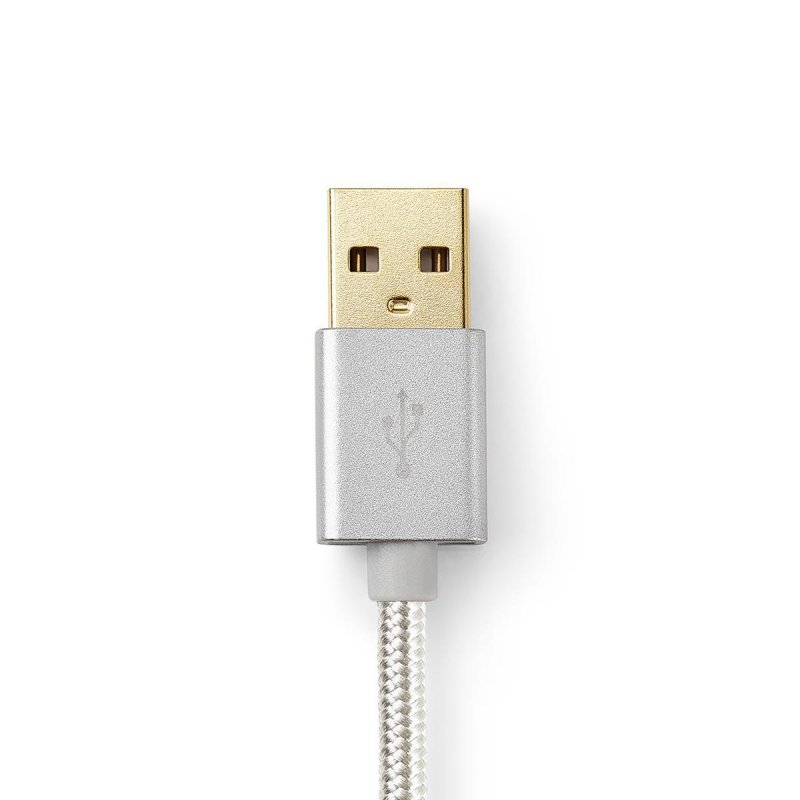 Kabel 2 v 1 | USB 2.0 | USB-A Zástrčka | Apple Lightning 8pinový / USB Micro-B Zástrčka | 480 Mbps | 2.00 m | Pozlacené | Kulatý - obrázek produktu