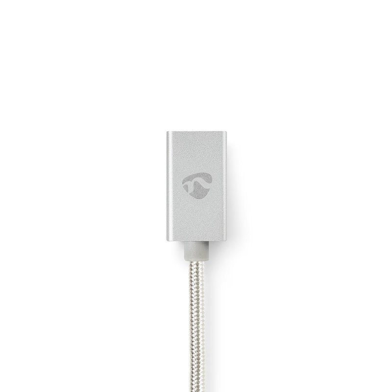 USB kabel | USB 2.0 | USB-A Zástrčka | USB-A Zásuvka | 480 Mbps | Pozlacené | 2.00 m | Kulatý | Nylon / Opletený | Hliník | Box - obrázek č. 3
