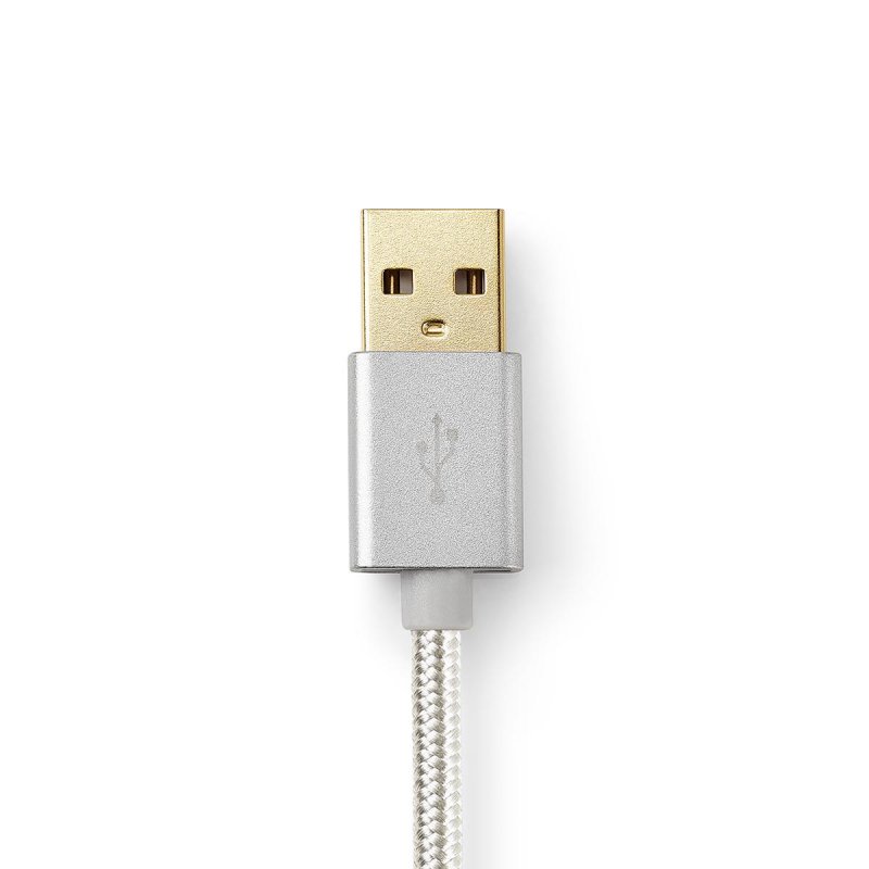 USB kabel | USB 2.0 | USB-A Zástrčka | USB Micro-B Zástrčka | 15 W | 480 Mbps | Pozlacené | 1.00 m | Kulatý | Nylon / Opletený | - obrázek č. 4