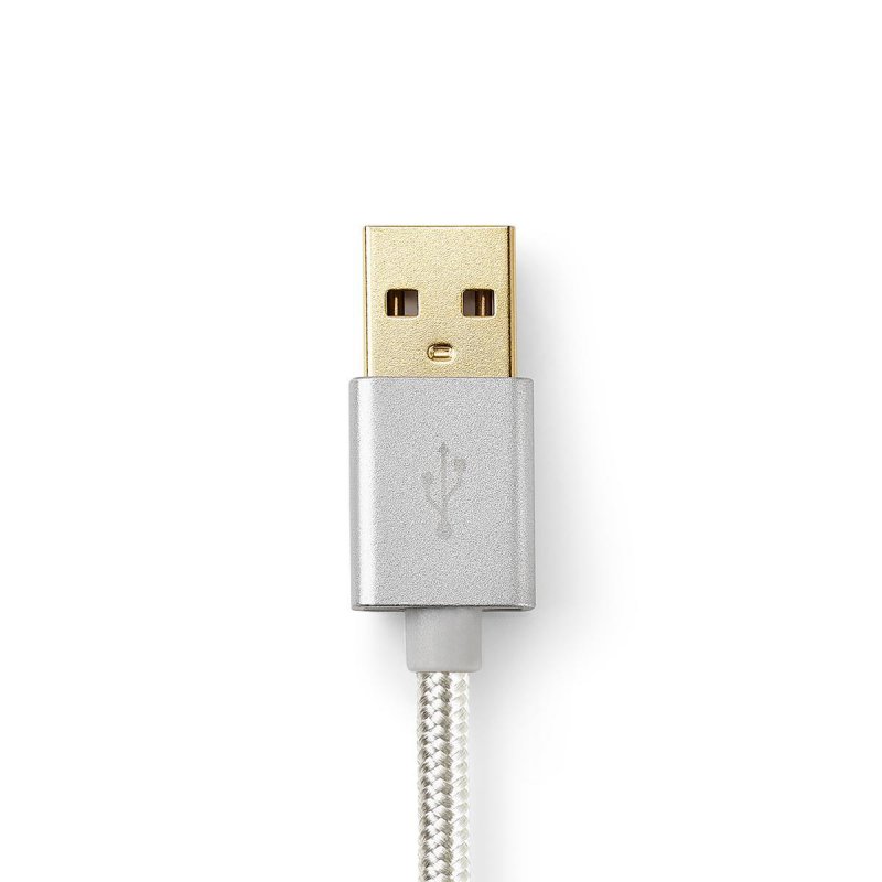 USB kabel | USB 2.0 | USB-A Zástrčka | USB-C™ Zástrčka | 480 Mbps | Pozlacené | 3.00 m | Kulatý | Nylon / Opletený | Hliník | Bo - obrázek č. 4