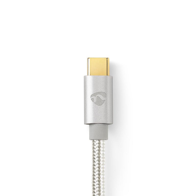 USB kabel | USB 2.0 | USB-A Zástrčka | USB-C™ Zástrčka | 480 Mbps | Pozlacené | 3.00 m | Kulatý | Nylon / Opletený | Hliník | Bo - obrázek č. 3